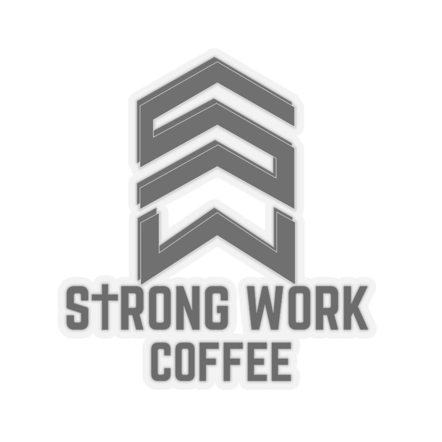 Custom Strong Work Coffee Stickers